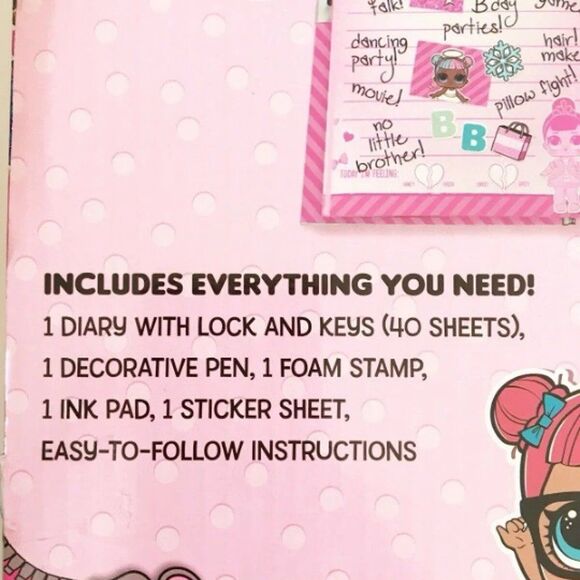 LOL! Surprise Diary & Sticker Set NEW FACTORY SEALED! - Picture 3 of 6